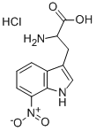 7-Nitro-DL-tryptophan hydrochloride Struktur