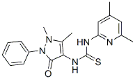 1-Antipyrinyl-3-(4,6-dimethylpyridin-2-yl)thiourea 结构式