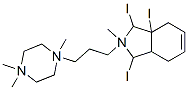 2-methyl-2-[3-(1,4,4-trimethyl-2,3,5,6-tetrahydropyrazin-1-yl)propyl]- 1,3,3a,4,7,7a-hexahydroisoindole triiodide 结构式