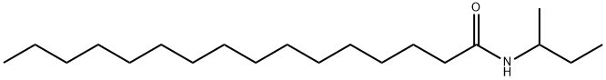 HexadecanaMide, N-(1-Methylpropyl)- Structure
