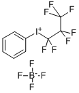 Iodonium phenylheptafluoropropyl tetrafluoroborate Struktur