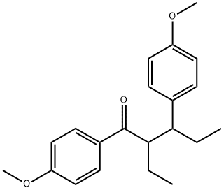 2-Ethyl-4'-Methoxy-3-(p-Methoxyphenyl)-valerophenone 结构式