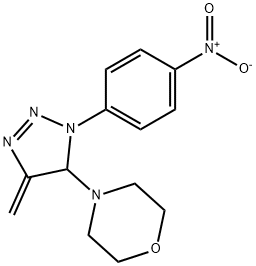 4-[5-methylidene-3-(4-nitrophenyl)-4H-triazol-4-yl]morpholine 结构式