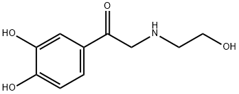 Ethanone, 1-(3,4-dihydroxyphenyl)-2-[(2-hydroxyethyl)amino]- (9CI) Structure
