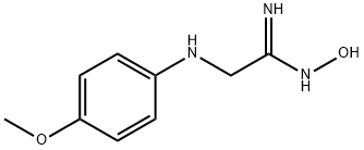 Ethanimidamide, N-hydroxy-2-[(4-methoxyphenyl)amino]- (9CI) 化学構造式