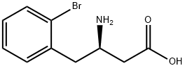 BENZENEBUTANOIC ACID, BETA-AMINO-2-BROMO-, (BETAR)- Structure