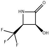2-Azetidinone, 3-hydroxy-4-(trifluoromethyl)-, (3S,4S)- (9CI) Struktur