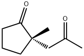 Cyclopentanone, 2-methyl-2-(2-oxopropyl)-, (2S)- (9CI),740816-35-7,结构式