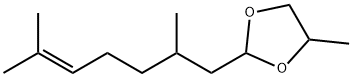 2-(2,6-dimethylhept-5-enyl)-4-methyl-1,3-dioxolane 结构式