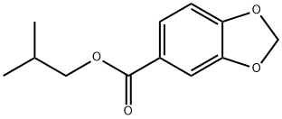 1,3-ベンゾジオキソール-5-カルボン酸2-メチルプロピル 化学構造式