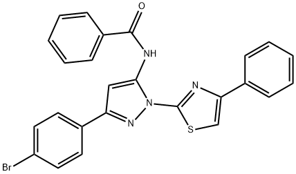 N-[5-(4-bromophenyl)-2-(4-phenyl-1,3-thiazol-2-yl)pyrazol-3-yl]benzami de|