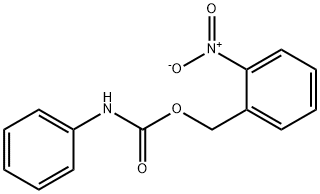 Benzenemethanol, 2-nitro-, phenylcarbamate (ester) (9CI) 化学構造式