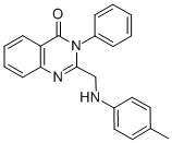 2-[[(4-METHYLPHENYL)AMINO]METHYL]-3-PHENYL-4(3H)-QUINAZOLINONE Structure