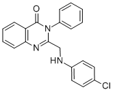 2-[[(4-CHLOROPHENYL)AMINO]METHYL]-3-PHENYL-4(3H)-QUINAZOLINONE Structure