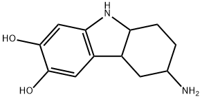 1H-Carbazole-6,7-diol, 3-amino-2,3,4,4a,9,9a-hexahydro- (9CI) 化学構造式