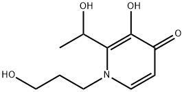 4(1H)-Pyridinone, 3-hydroxy-2-(1-hydroxyethyl)-1-(3-hydroxypropyl)- (9CI) Structure