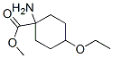 Cyclohexanecarboxylic acid, 1-amino-4-ethoxy-, methyl ester (9CI) 化学構造式