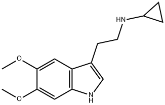 1H-Indole-3-ethanamine, N-cyclopropyl-5,6-dimethoxy- 结构式