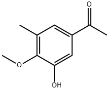 Ethanone, 1-(3-hydroxy-4-methoxy-5-methylphenyl)- (9CI) 化学構造式