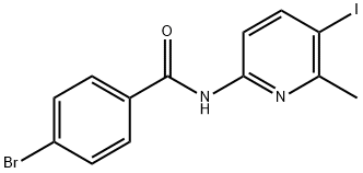 BENZAMIDE, 4-BROMO-N-(5-IODO-6-METHYL-2-PYRIDINYL)- 化学構造式