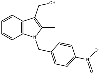 1H-INDOLE-3-METHANOL, 2-METHYL-1-[(4-NITROPHENYL)METHYL]- 化学構造式