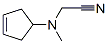 Acetonitrile, (3-cyclopenten-1-ylmethylamino)- (9CI) Structure