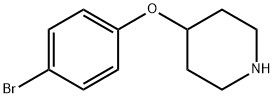 4-(4-ブロモフェノキシ)ピペリジン 化学構造式