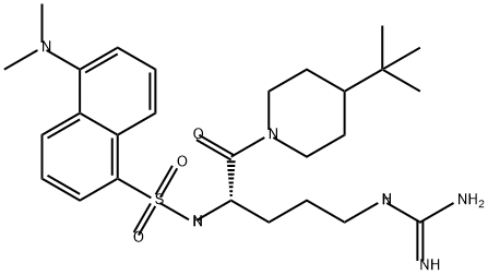 N(2)-dansyl-L-arginine-4-t-butylpiperidine amide|