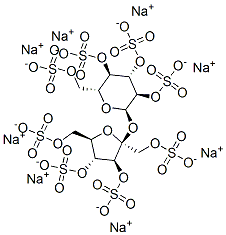 Sucrose octasulfate sodium salt Struktur