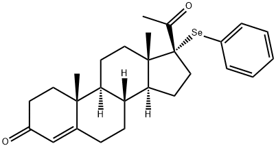 17-(phenylseleno)progesterone,74137-00-1,结构式