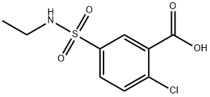 2-chloro-5-[(ethylamino)sulfonyl]benzoic acid Struktur