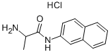 DL-ALANINE BETA-NAPHTHYLAMIDE HYDROCHLORIDE Structure