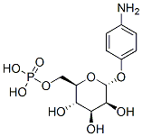 4-aminophenyl 6-phospho-alpha-mannopyranoside Struktur