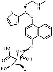 4-Hydroxy Duloxetine b-D-Glucuronide Structure