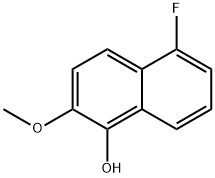 5-Fluoro-2-Methoxy-1-naphthalenol Struktur
