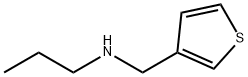 N-(3-チエニルメチル)-1-プロパンアミン 化学構造式