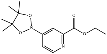 ETHYL PYRIDINE-4-BORONIC ACID PINACOL ESTER-2-CARBOXYLATE, 741709-56-8, 结构式