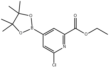 ETHYL 6-CHLORO-4-(4,4,5,5-TETRAMETHYL-1,3,2-DIOXABOROLAN-2-YL)PICOLINATE|2-CHLORO-6-(ETHOXYCARBONYL)PYRIDINE-4-BORONIC ACID, PINACOL ESTER