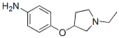 Benzenamine, 4-[(1-ethyl-3-pyrrolidinyl)oxy]- (9CI)|