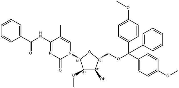 N4-BENZOYL-5'-O-(DIMETHOXYTRITYL)-5-METHYL-2'-O-METHYLCYTIDINE Struktur
