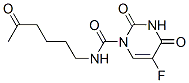 1-(5'-oxohexylcarbamoyl)-5-fluorouracil 化学構造式