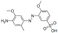 3-[(4-amino-5-methoxy-o-tolyl)azo]-4-methoxybenzenesulphonic acid Structure