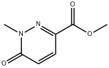 3-Pyridazinecarboxylic acid, 1,6-dihydro-1-Methyl-6-oxo-, Methyl ester Struktur