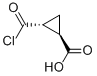 Cyclopropanecarboxylic acid, 2-(chlorocarbonyl)-, trans- (9CI) Structure