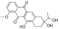 5,12-Naphthacenedione, 7,8,9,10-tetrahydro-8,11-dihydroxy-8-(1-hydroxyethyl)-1-methoxy- 结构式