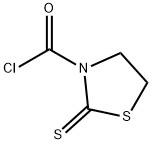 3-Thiazolidinecarbonyl chloride, 2-thioxo- (9CI) Struktur