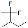 2,2-Difluoro-3-methylpentane Structure