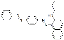 1-[[4-(phenylazo)phenyl]azo]-N-propylnaphthalen-2-amine Struktur