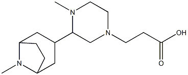 atropine beta-(N-methylpiperazinyl)propionate 化学構造式