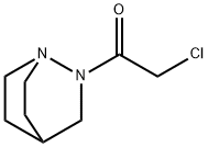 1,2-Diazabicyclo[2.2.2]octane, 2-(chloroacetyl)- (9CI) 化学構造式